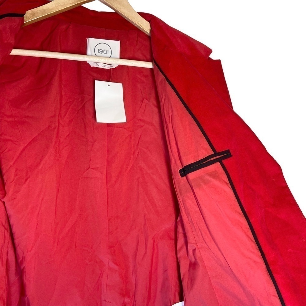 1901 Red Velvet Blazer View 6